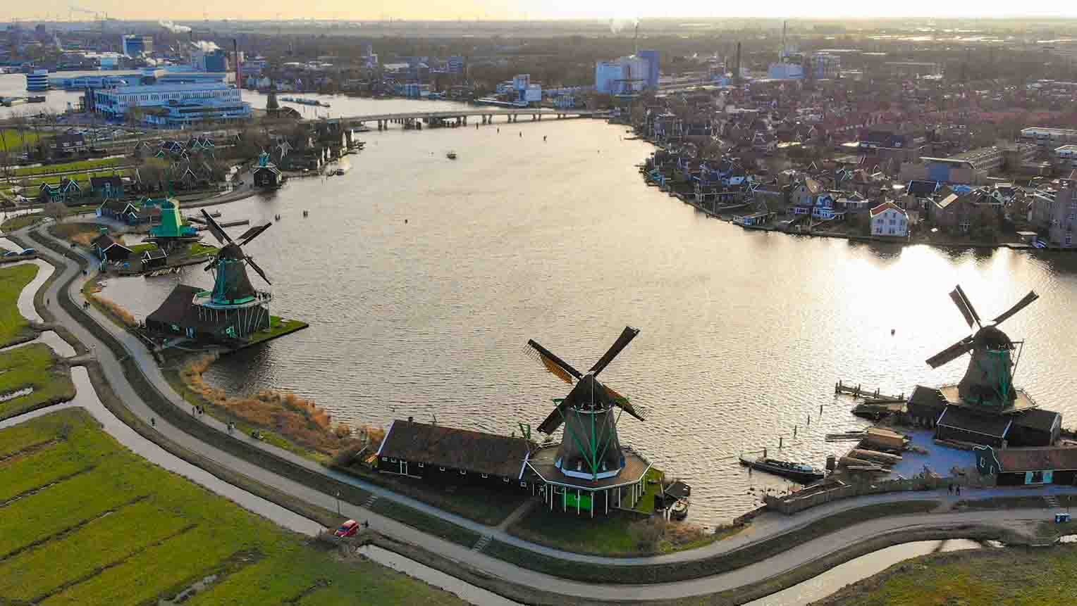 Zaanse schans; Netherlands postcard village
